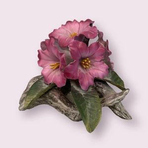 GORGEOUS #7250 Figurine Rhododendron By Andrea Porcelain 1985